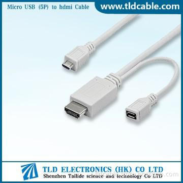 1.5M Micro usb to hdmi MHL adapter cable for Samsung S3